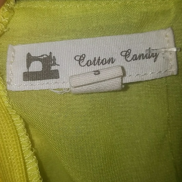 Charteuse colored cut out top - Picture 6 of 7